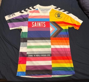 Rare Southampton LGBT Warm Up Shirt 2021 for sale on Ebay