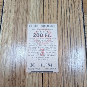 Brugge v Liverpool 1976 U.E.F.A Cup Final ticket stub  for sale on Ebay