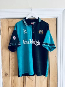 Rare Burnley Third Shirt 1993-95. Mitre Size 46-48 XXL for sale on Ebay