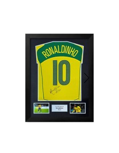 Ronaldinho Hand Signed Brazil Shirt  R10 With COA for sale on Ebay