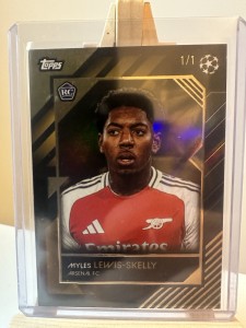 Topps UCC Knockout 2024/2025 Myles Lewis- Skelly RC Gold 1/1 One of One Arsenal for sale on Ebay