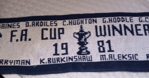Spurs Tottenham Hotspur FA Cup 1981  Scarf for sale on Ebay