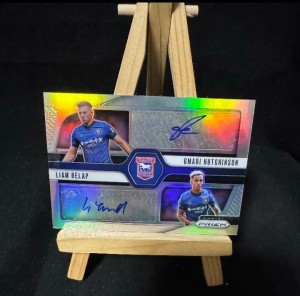 2024-25 Prizm EPL 11 Of /25 Ipswich Liam Delap/ Omari Hutchinson Dual Auto  for sale on Ebay