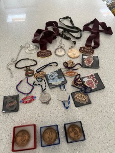 Collection of Goodwood and London to Brighton badges in good condition for sale on Ebay