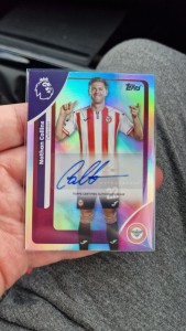 Topps Premier League 2026 Auto Nathan Collins Signature Autograph Brentford for sale on Ebay