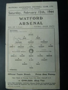 WATFORD  v  Arsenal  43/4. for sale on Ebay