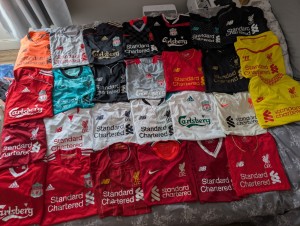Liverpool Football Club Shirt Bundle 27 Medium Mens Shirts for sale on Ebay