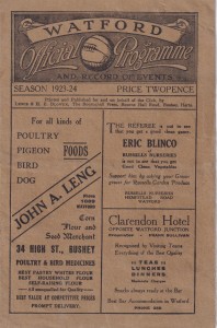 Watford v Exeter City 1923/24 FA Cup 2nd Round Replay for sale on Ebay