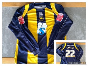 Brighton football shirt 2008  Away Long Sleeve Kit Player Match Issue Fraser 22 for sale on Ebay