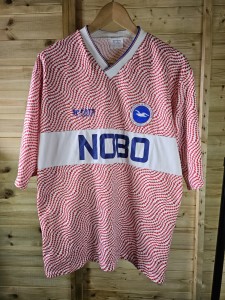 Rare Original Brighton & Hove Albion 1989/1991 Home Shirt MEDIUM Sports Express for sale on Ebay