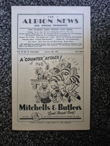 WEST BROMWICH ALBION RES V MANCHESTER UNITED RES 1950-51 CENTRAL LEAGUE for sale on Ebay