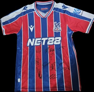 Crystal Palace Squad Signed 2025/26 Home Shirt Football Autograph COA & PROOF for sale on Ebay