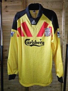 Ultra Rare Match Issue Liverpool 1993/1994 GK Shirt #1 Grobbelaar XL ADIDAS  for sale on Ebay