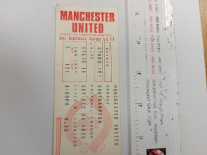 TICKET MANCHESTER UNITED v SOUTHAMPTON 8/12/73 for sale on Ebay