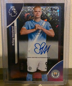 Topps Erling Haaland Premier League 2025/2026 Manchester City Auto 06/10 NM for sale on Ebay