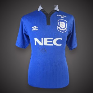 Duncan Ferguson Hand Signed Everton Football Shirt Bid From £80 for sale on Ebay