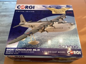 Corgi Aviation Archive 1:72 Short Sunderland MKIII RCAF  AA27502  card missing ! for sale on Ebay