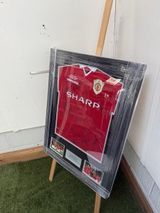 Signed 1999 Champions League final Shirt Signed By Winners With COA for sale on Ebay