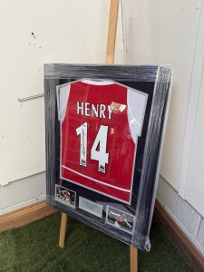 Framed Thierry Henry Hand Signed Arsenal Football Shirt Beckett Authentication for sale on Ebay