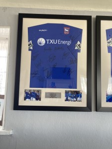 Ipswich Town Shirt 2001/2002 premier league framed signed  for sale on Ebay