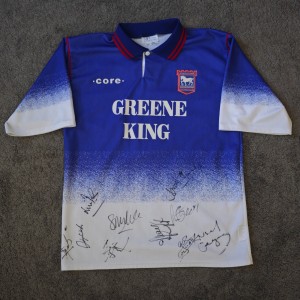 Ipswich Town Football Club 1996/97 Squad Signed Shirt for sale on Ebay
