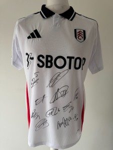 Signed FULHAM FC Shirt by 11 -PROOF/COA - Bassey Andreas Cairney Robinson Reed for sale on Ebay