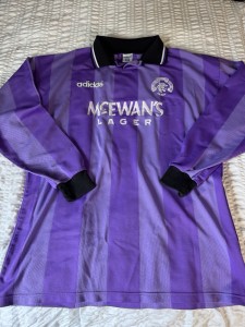 Rare Glasgow Rangers 94/94 Euro Shirt Long Sleeve 100% Genuine See Photos for sale on Ebay