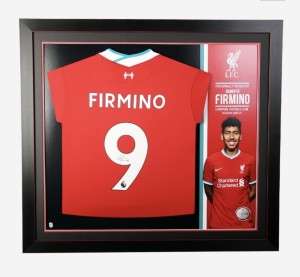 Roberto Firmino 20/21 Signed Shirt Framed Liverpool FC for sale on Ebay