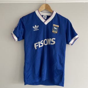 Mint Ipswich Town football shirt 86-89 original Adidas rare for sale on Ebay