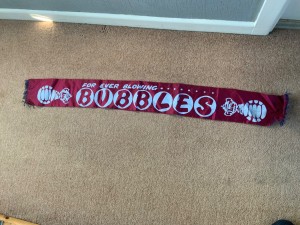 Vintage 1975 cup final West Ham Silk Football Scarf . for sale on Ebay