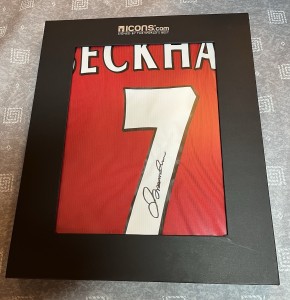 Signed David Beckham Manchester United jersey with Icons Coa for sale on Ebay