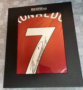 Signed Cristiano Ronaldo Manchester United jersey with Icons Coa for sale on Ebay