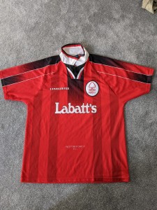 Original Great Condition Nottingham Forest 1996-98 Red Home Shirt XL for sale on Ebay
