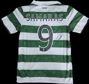 Georgios Samaras Hand Signed Celtic Fc 2012/13 Home Shirt Autograph COA & PROOF for sale on Ebay
