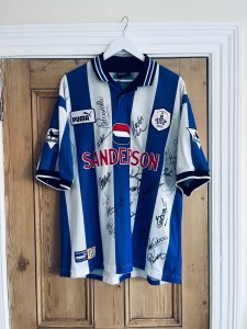 Rare Original Squad Signed Sheffield Wednesday Shirt 1997/98 Paolo Di Canio #11 for sale on Ebay