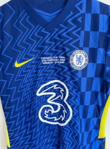 Chelsea player issue  match shirt carabao final 2022 Ziyech signed  for sale on Ebay