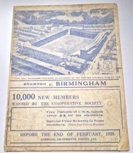 RARE!!!  EVERTON v BIRMINGHAM CITY [FA CUP 5 REPLAY] 1938-39 for sale on Ebay