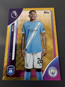 Savio 1/1 Topps Premier League 2025/26 Foil Fractor Manchester City for sale on Ebay