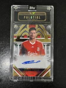 Topps Palatial Liverpool Fc Steven Gerrard /10 Auto Palatial Pose Auto for sale on Ebay