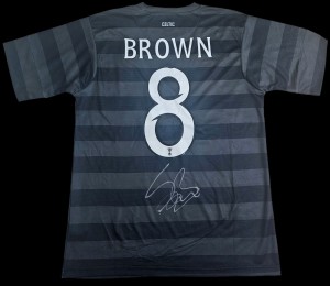 Scott Brown Hand Signed Celtic 2012/13 Away Shirt Football Autograph COA & PROOF for sale on Ebay
