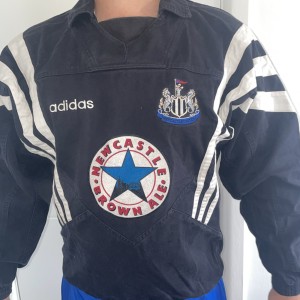 Adidas Newcastle United Drill Top 1995/1996 Brown Ale Vintage Football Retro 90s for sale on Ebay