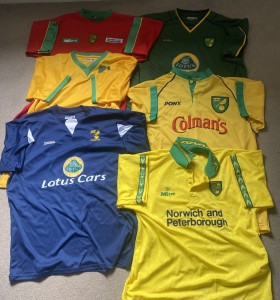 6X Norwich City vintage Football shirts- Size Large & XL for sale on Ebay