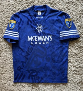 Rangers 94-96 Home Shirt Size 38”-40” Modern Day Medium Gascoigne 8 for sale on Ebay