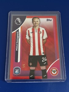 Mikkel Damsgaard RARE 1/5 Numbered Bookend Parallel Topps - Brentford for sale on Ebay