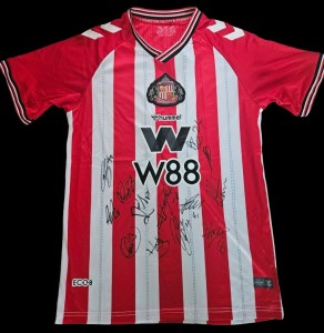 Sunderland AFC Squad Signed 2025/26 Home Shirt Football Autograph COA & PROOF for sale on Ebay