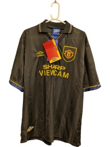 Umbro Manchester United Away Shirt 1993 - 1994 Black, New Tagged Size XL (KN) for sale on Ebay
