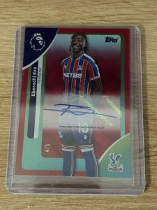 Topps Premier League Eberechi Eze 4/5 Autograph Card 25/26 Crystal Palace for sale on Ebay