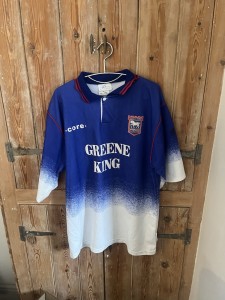Original Authentic PUNCH Ipswich Town 1995/1996 Home Shirt Mens Large for sale on Ebay