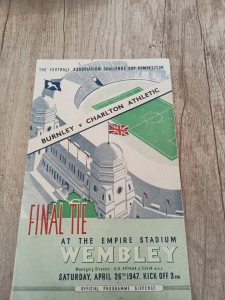 BURNLEY  V  CHARLTON  ATHLETIC        FA CUP  FINAL  1947 for sale on Ebay