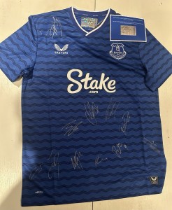 Everton FC Signed Castore Everton Home Shirt  2025/26 COA Castore Official Kit for sale on Ebay